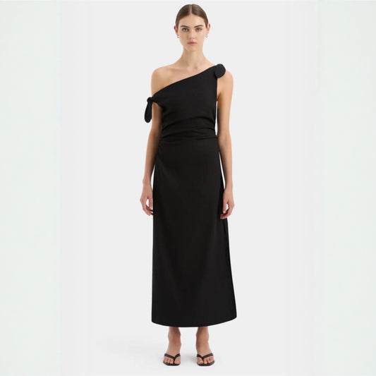 SIR Bettina Off Shoulder Midi - Black