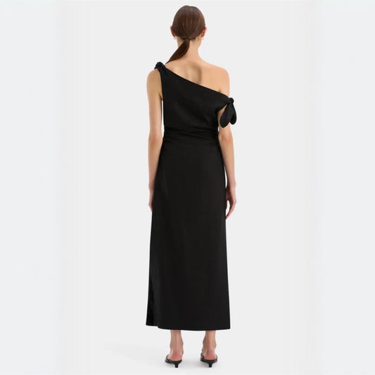 SIR Bettina Off Shoulder Midi - Black