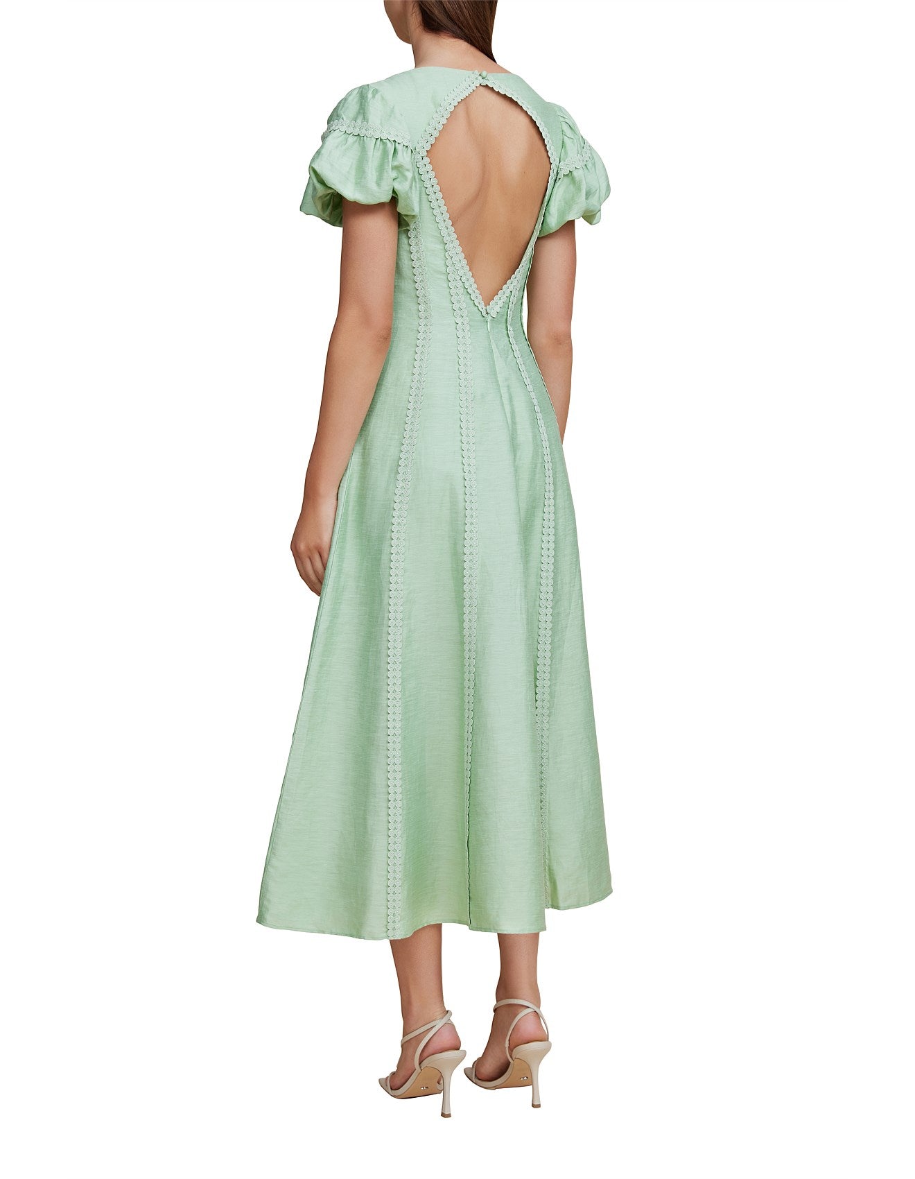 Acler Menton Dress - Foam Green - Size 8